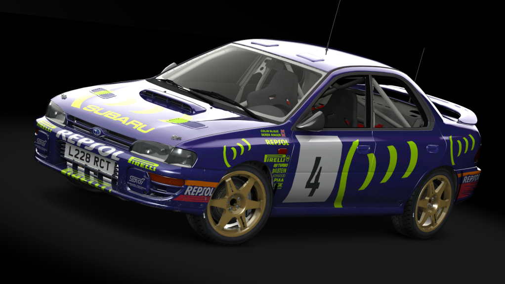 Subaru Impreza GC8 555 (S3) GrA, skin McRae
